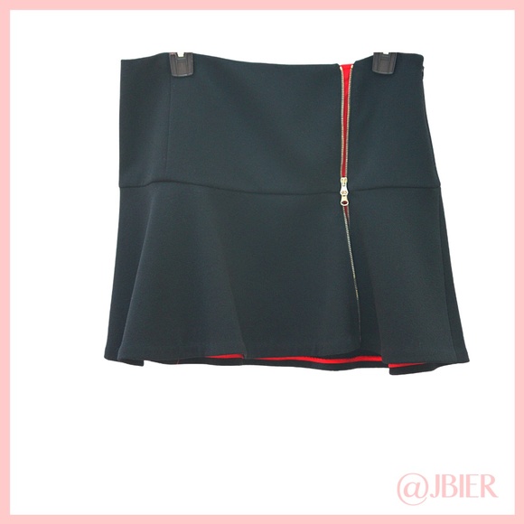 Thakoon Zipper Ponte Flared Hem Fluted Silk Mini - Picture 4 of 10